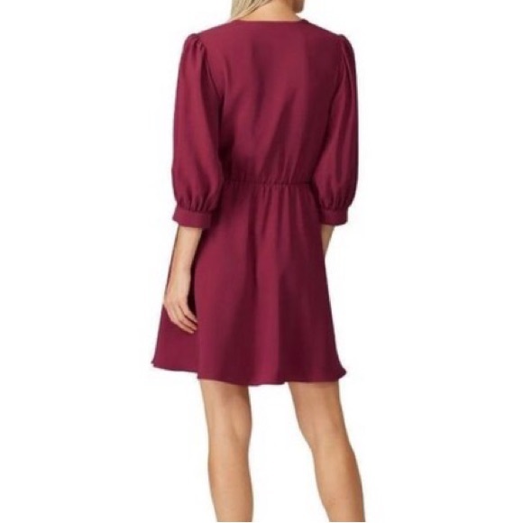Amanda Uprichard Alissa Puff Sleeve Mini Dress in Jam - Picture 4 of 10